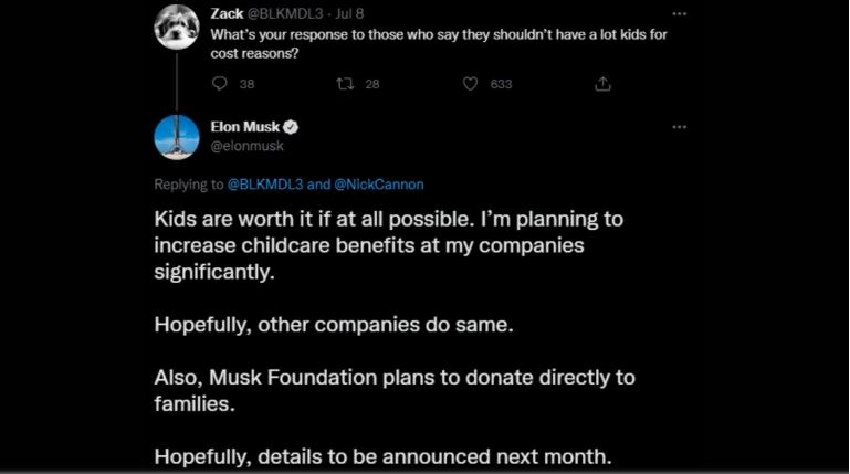 Elon Musk wants his employees to have more babies
