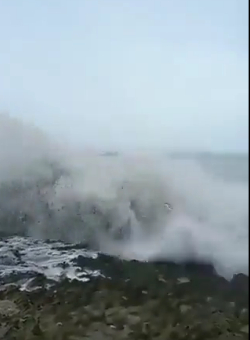 waves sweep away 5 persons at Oman beach Video