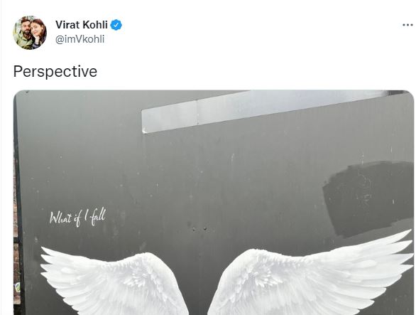 virat kohli tweet with perspective caption gone viral