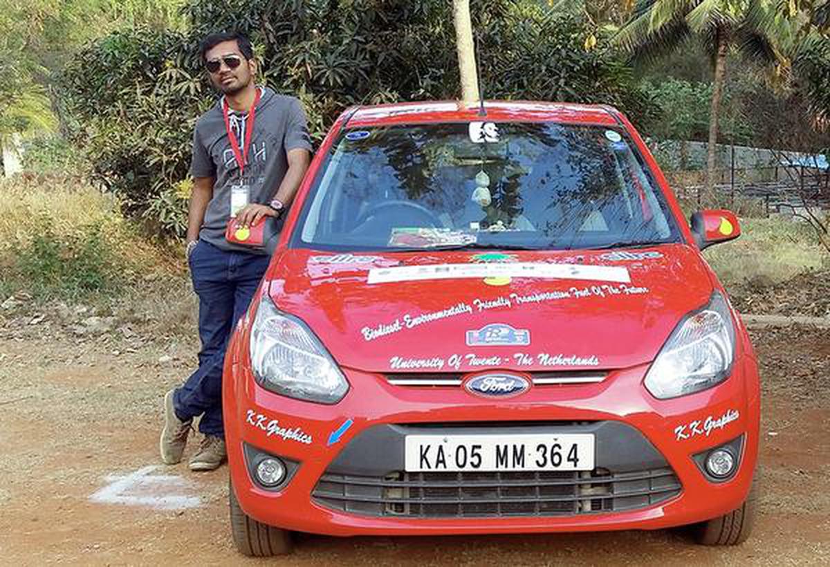 bengaluru man runs car on used cooking oil since 9 years