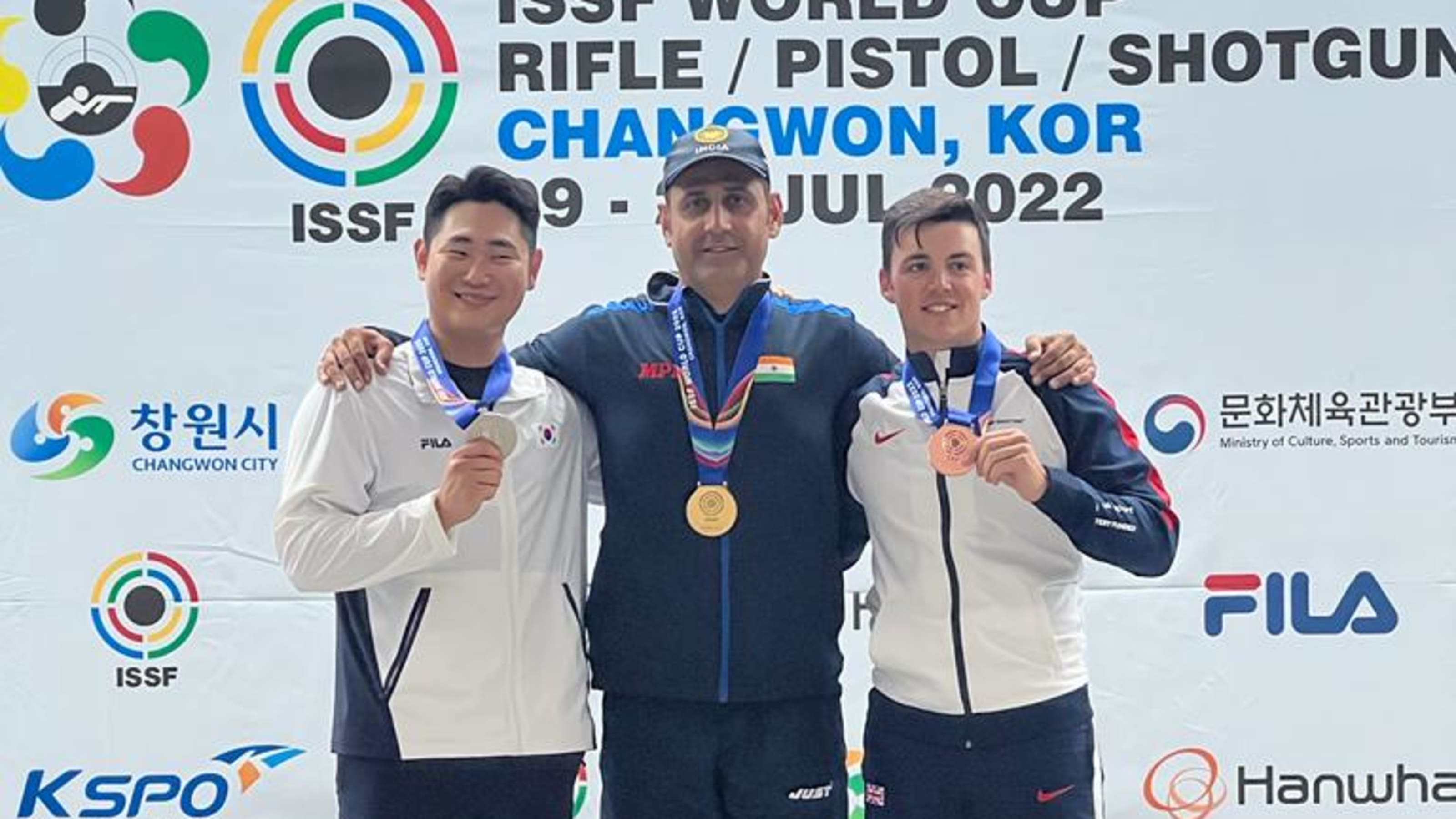 Mairaj Ahmed Khan won gold Medal at ISSF World Cup
