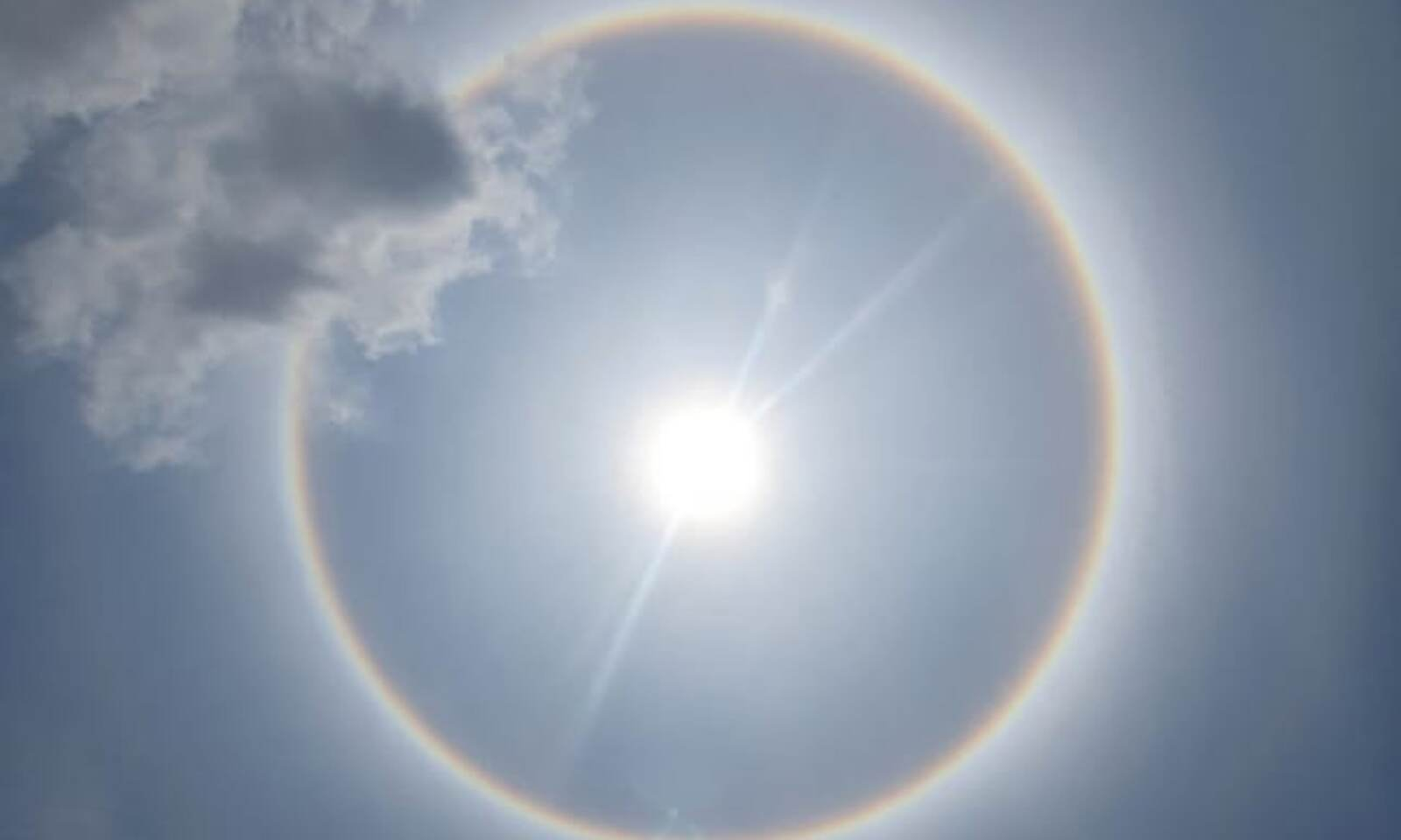 Rare Sun Halo Sighted In Dehradun pic goes viral