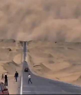 Massive Sandstorm Ripping Through Northwest China