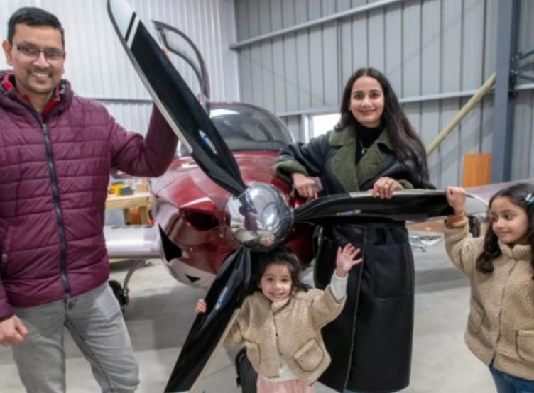 kerala man travels europe with family on plane built by him