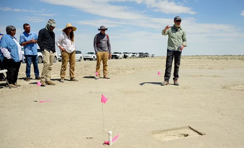 Utah desert foot prints of people before 12,000 years discovered