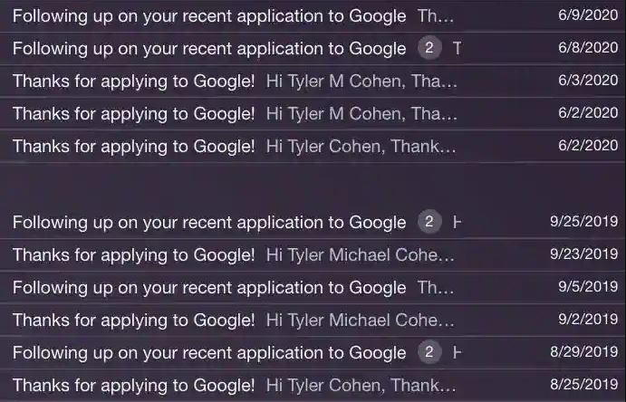 man rejected by google for 39 times and hired in 40th attempt