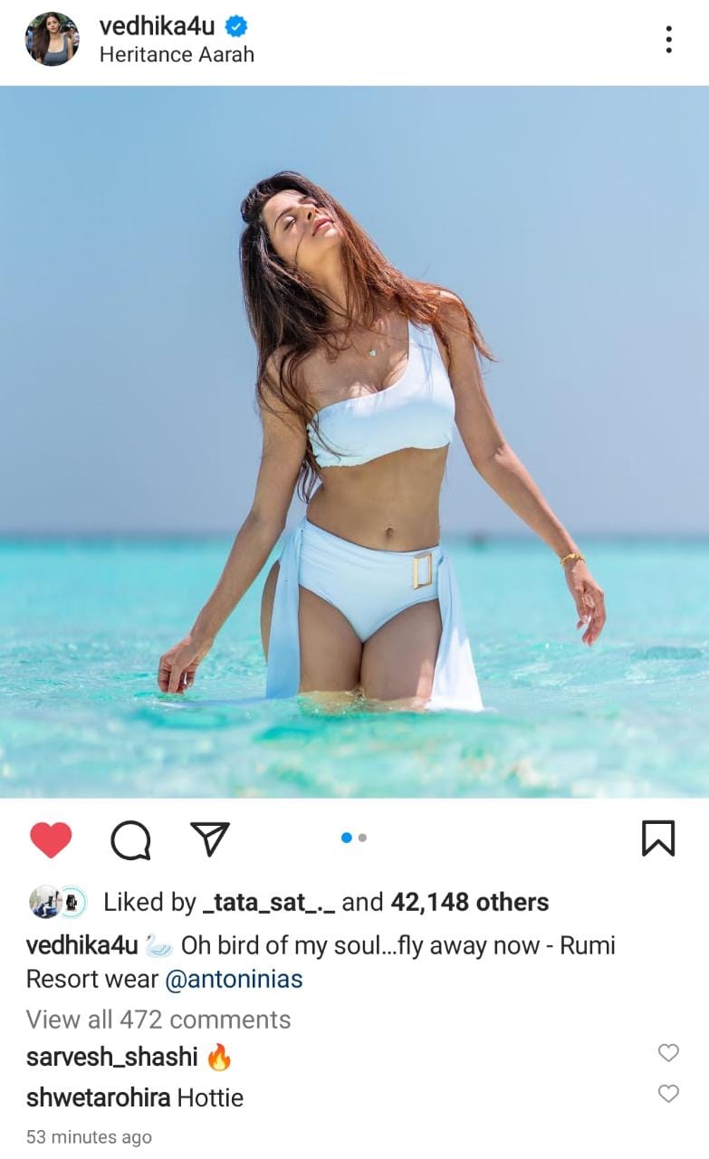 Vedhika Latest Bikini Photoshoot Pictures From Maldives