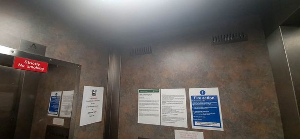 man trapped for seven hours overnight in lift