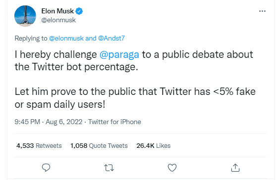 Elon Musk challenge Parag Agrawal amid Twitter legal fight