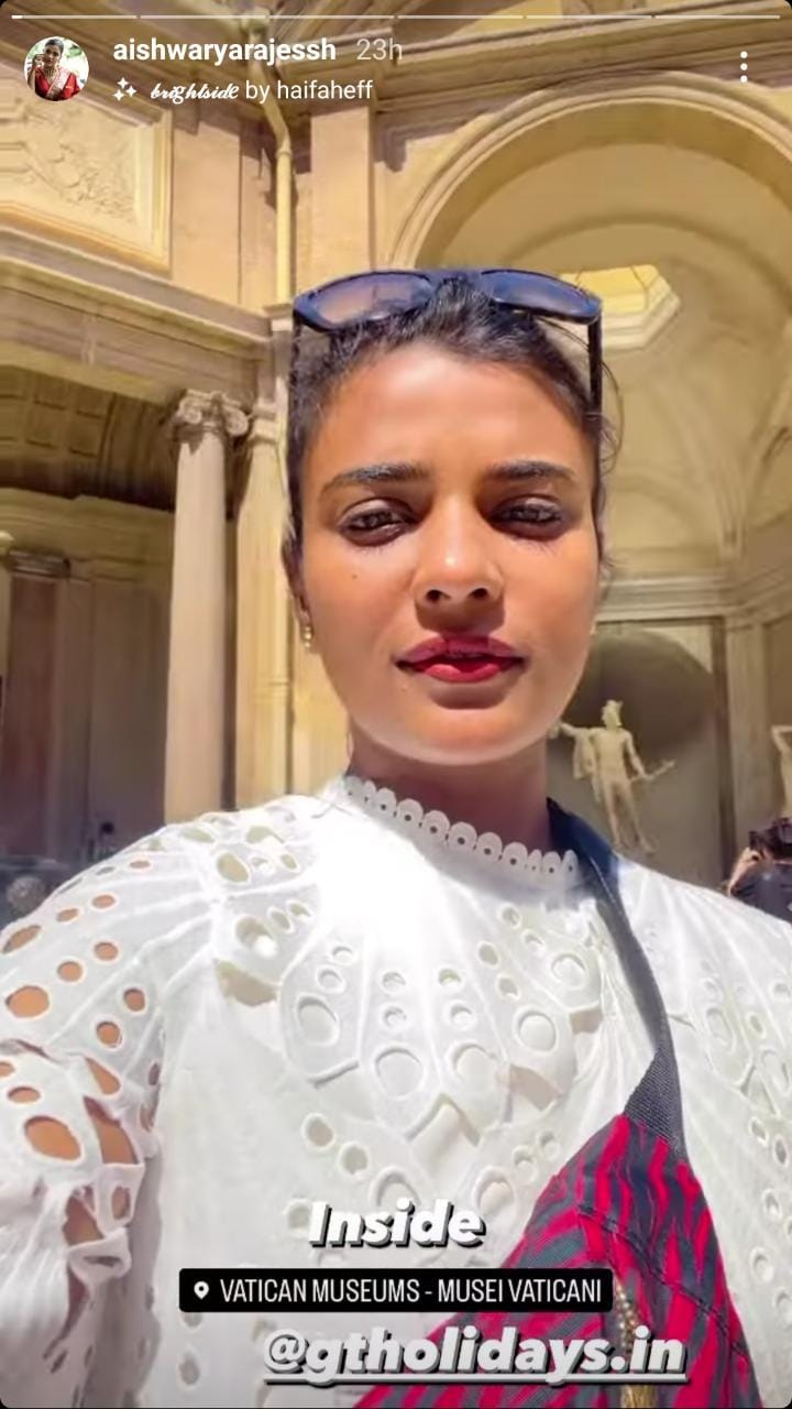 Aishwarya Rajesh at France Paris ARC DE TRIOMPHE