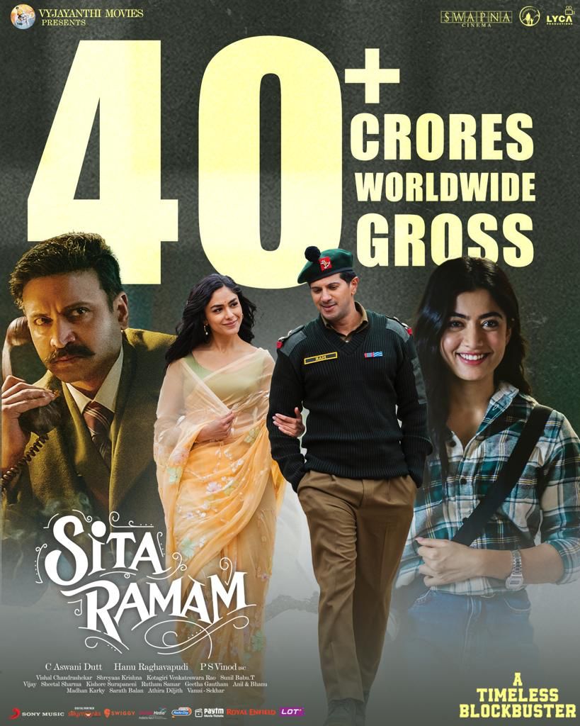 Sita Ramam Movie World Wide Box Office Collection 40 Crores