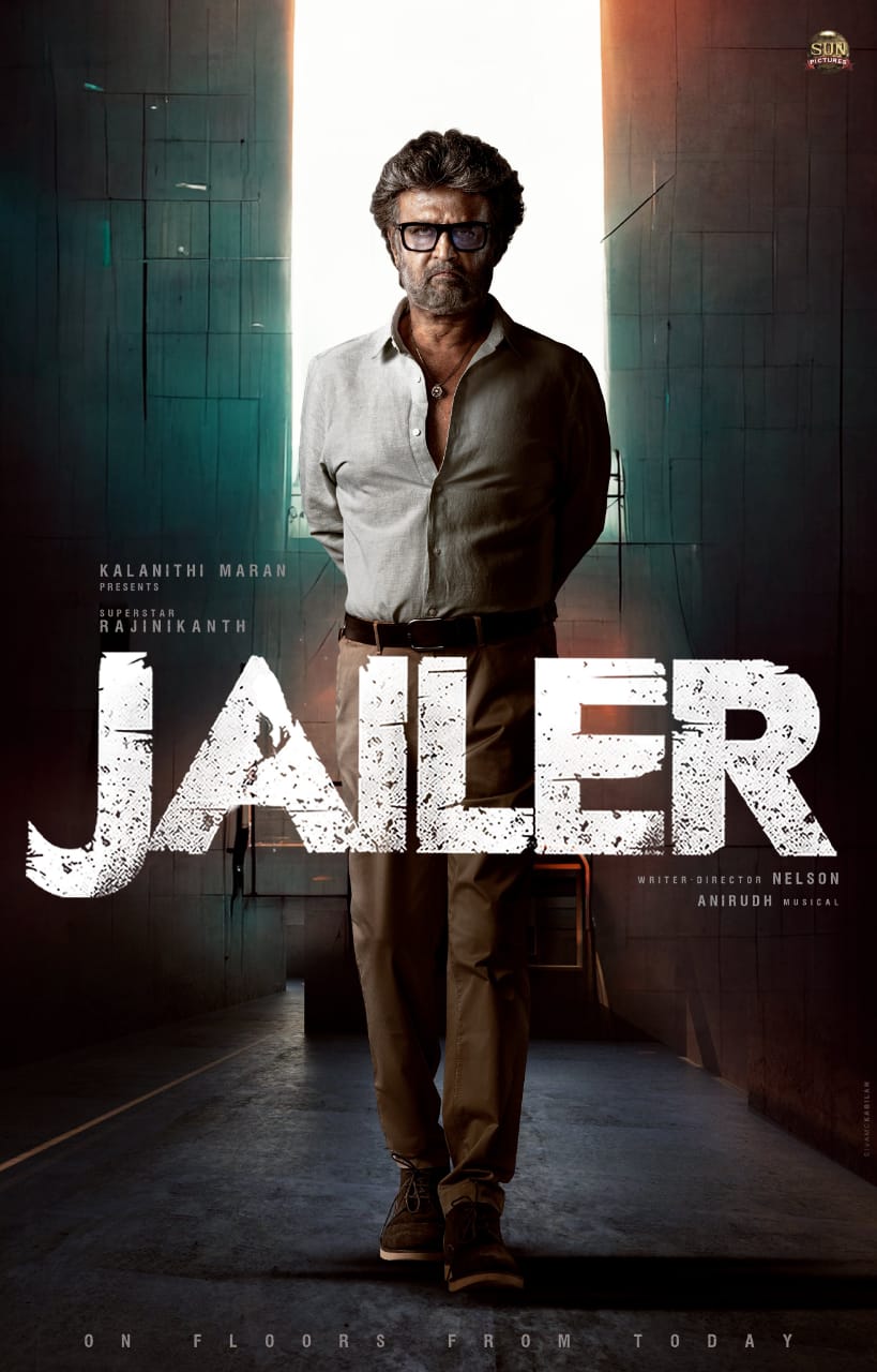 Super Star Rajinikanth Jailer Movie First Look Poster