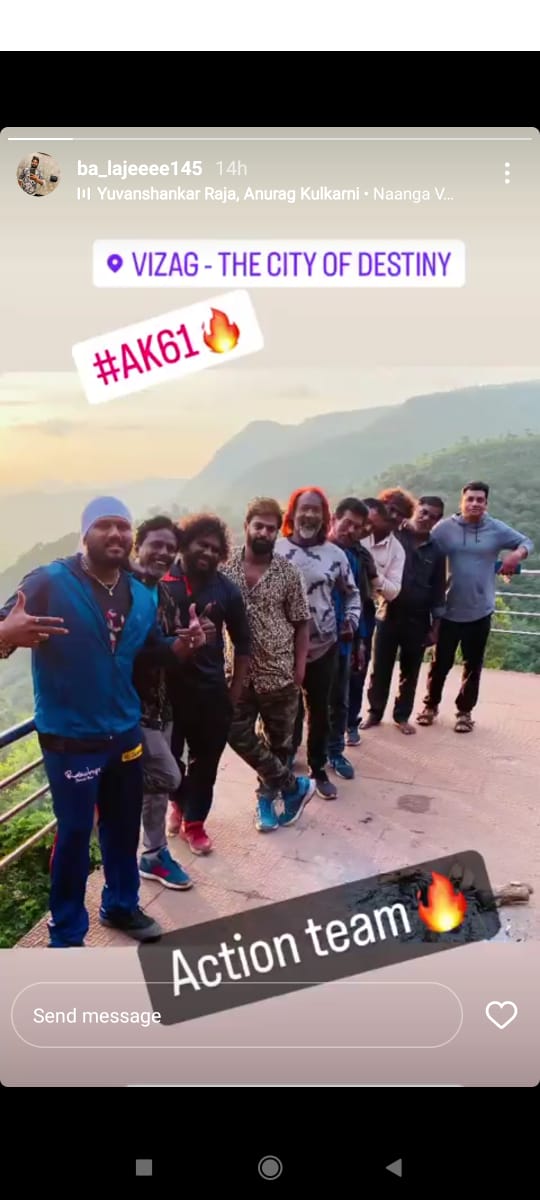 AjithKumar AK61 Movie Shooting at Vizag BTS Image