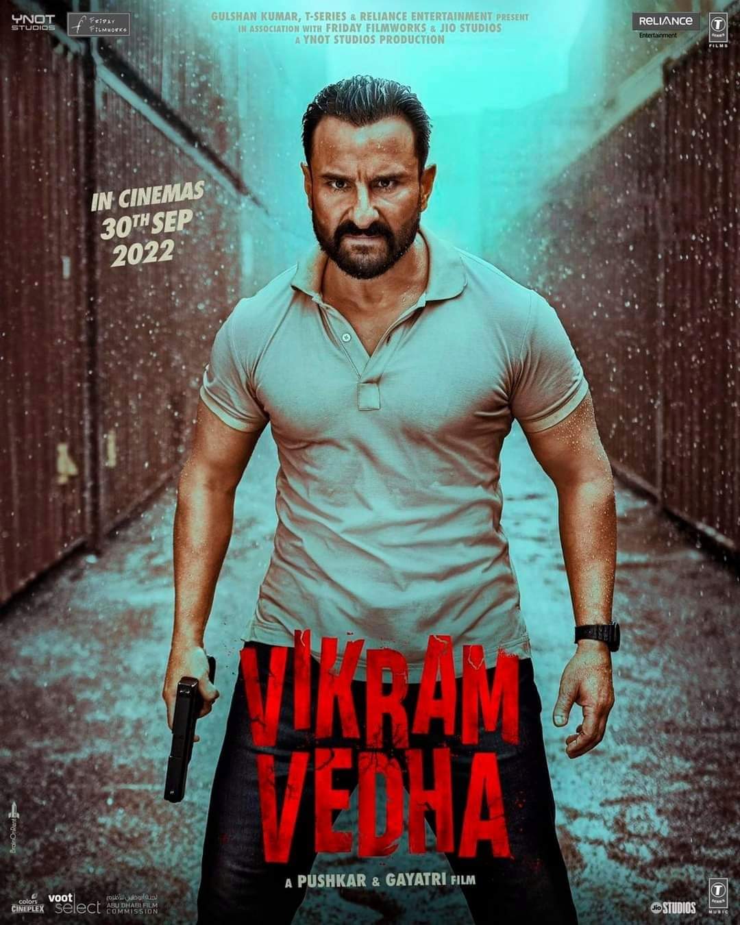 Vikram Vedha Movie First Look Posters Hrithik Roshan Saif Ali Khan