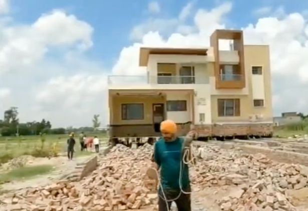 farmer moves his dream house to make way for expressway