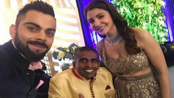 Virat Kohli Rohit Sharma pay visit to specially abled fan