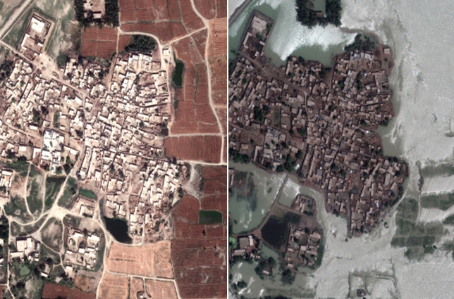 Pakistan Floods satellite images show how rain affected the country