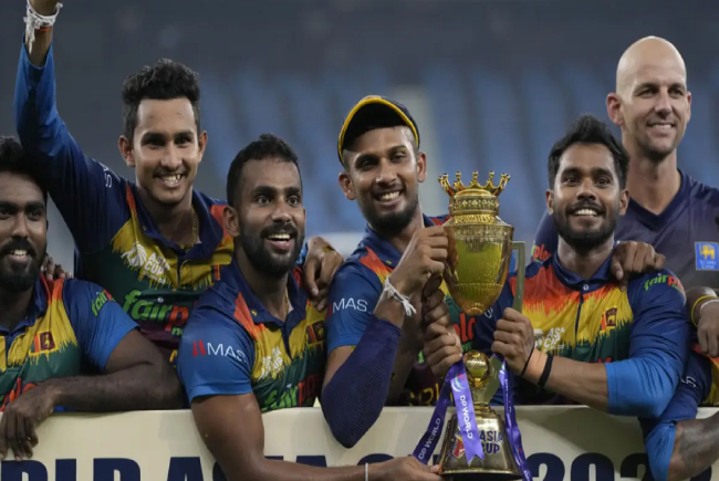 Srilanka captain about csk inspiration to won asia cup