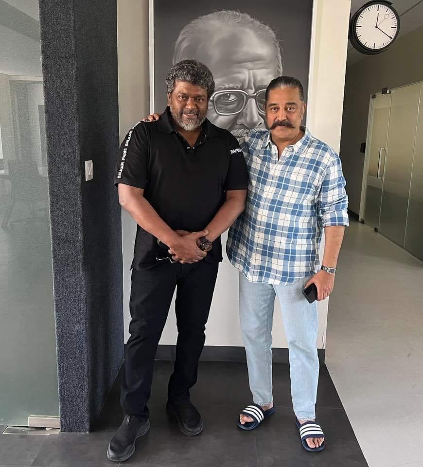 Kamal Haasan New Look with Parthiban Image went viral