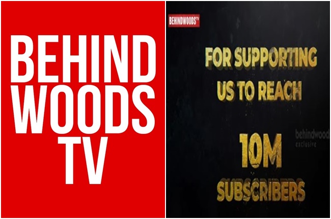 Behindwoods TV Reached 10 million subscribers in Youtube