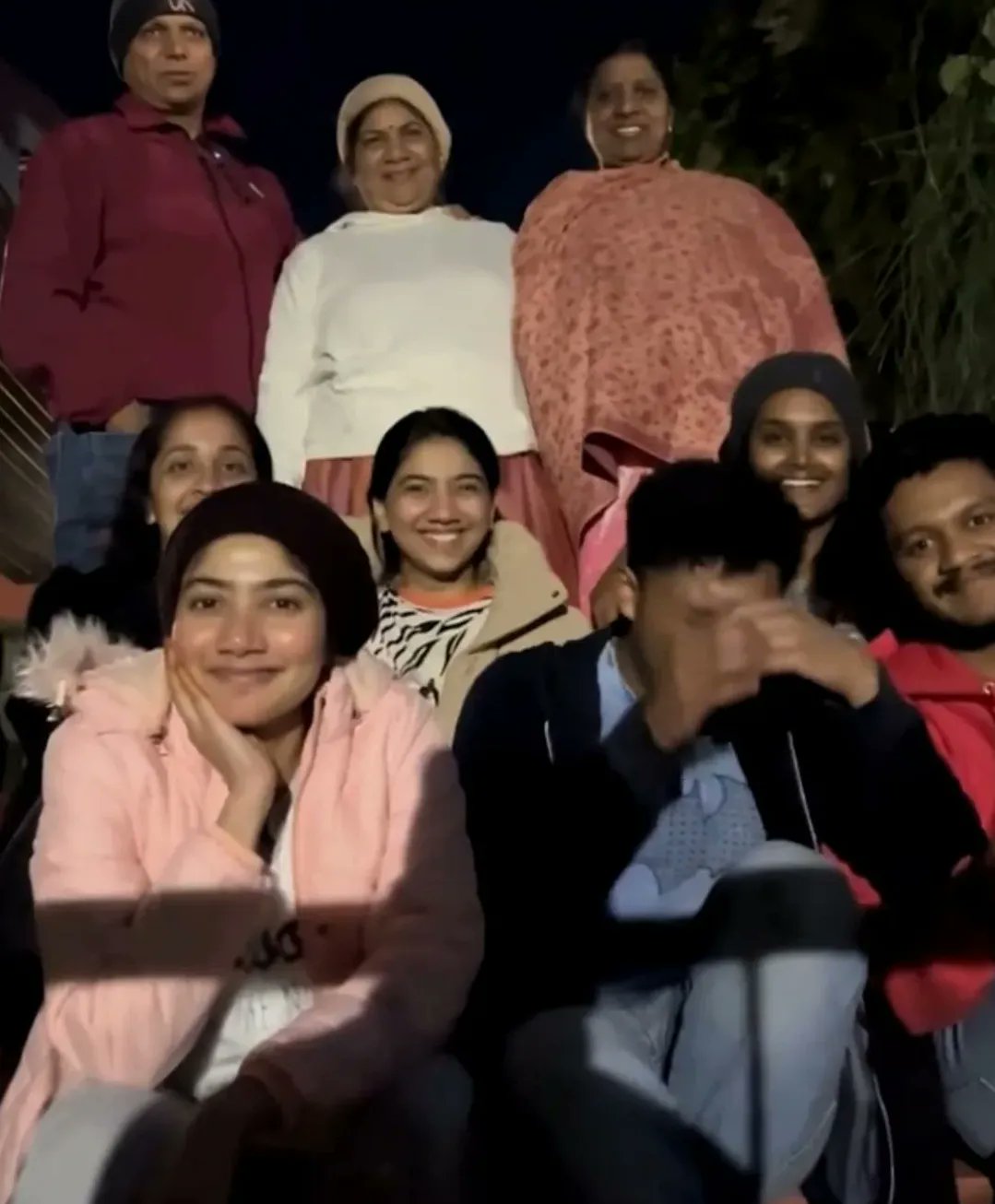 Sai Pallavi with her family in waterfalls celebrate mother birthday