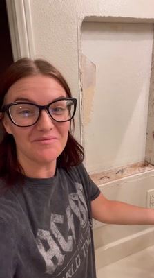 woman freaks out after find creepy incident in walls