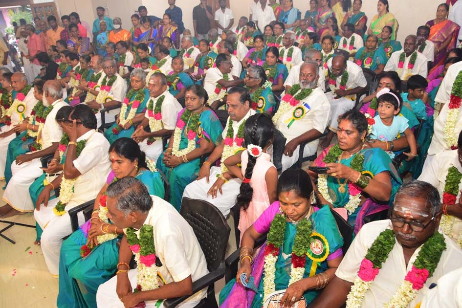 Kallakurichi 108 peoples who studied same school got 60th Marriage