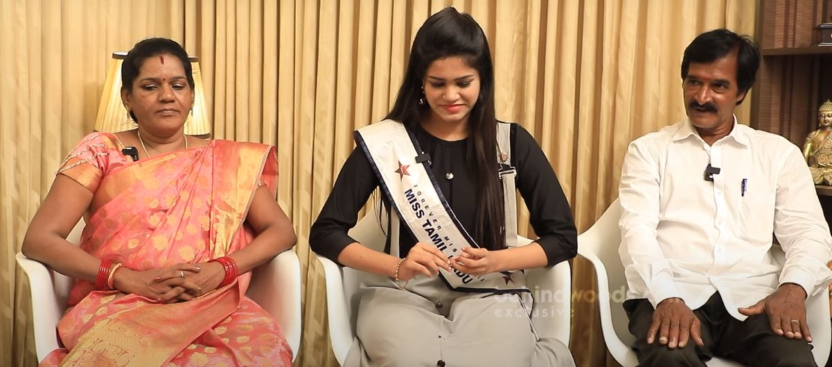 miss tamilnadu title winner rakshya exclusive interview with family