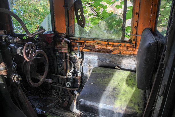 Abandoned train found deep in the British countryside
