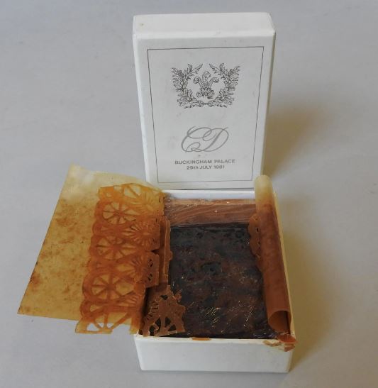 charles and diana wedding cake slice auction sold after 41 years