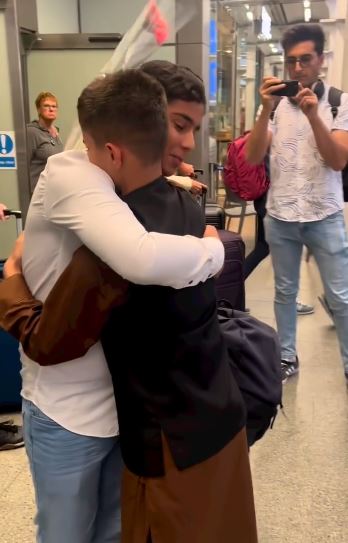 two afghan brothers who separated for months united in london