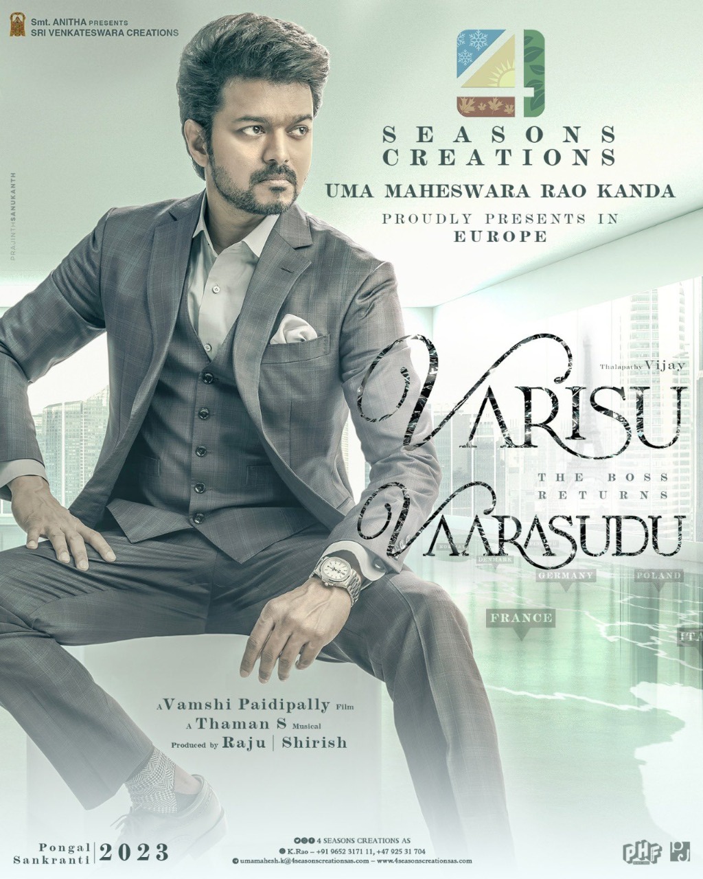 Vijay Varisu Europe Theatrical Rights Bagged by Famous Distributor 