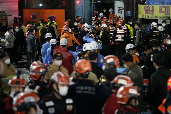 people dead cardiac arrest south korea halloween celebrations