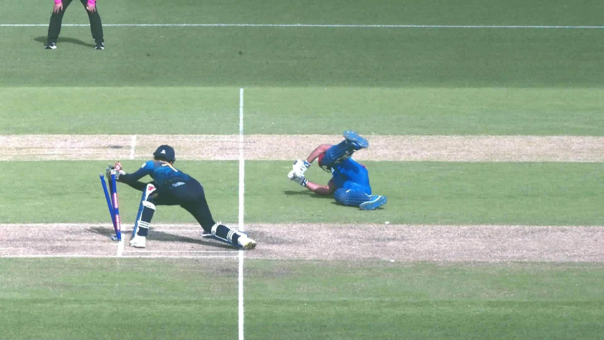 Sri Lanka vs Afghanistan Gulbadin Naib Run out video goes viral