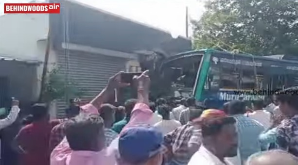 Private Bus driver collapses while driving 20 injured