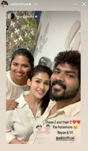 Nayanthara and Vignesh Shivan with STYLIST Neeraja Kona 