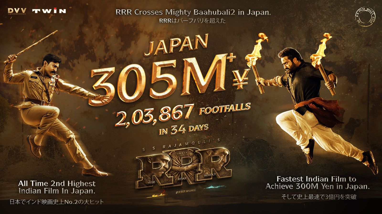 RRR Movie Beat Bahubali 2 Collection in Japan