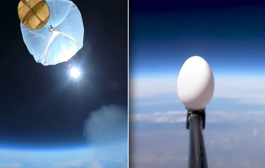 Former nasa engineer drops egg from space what happens next