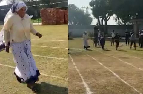 80 Yr old woman from meerut completes 100 m race in 49 secs