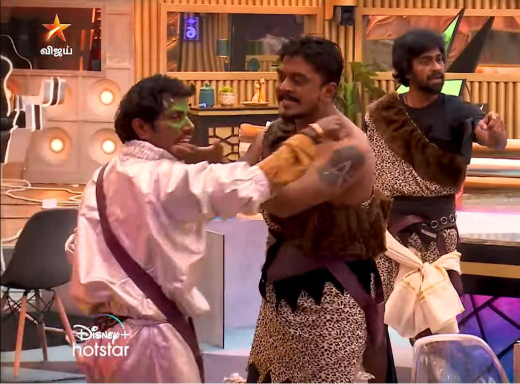 amudhavanan and azeem fight in new task bigg boss house