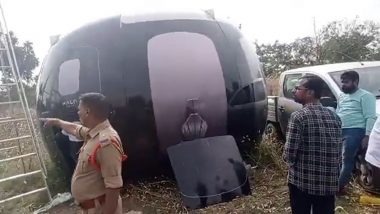 Space capsule lands in Hyderabad video Goes viral 