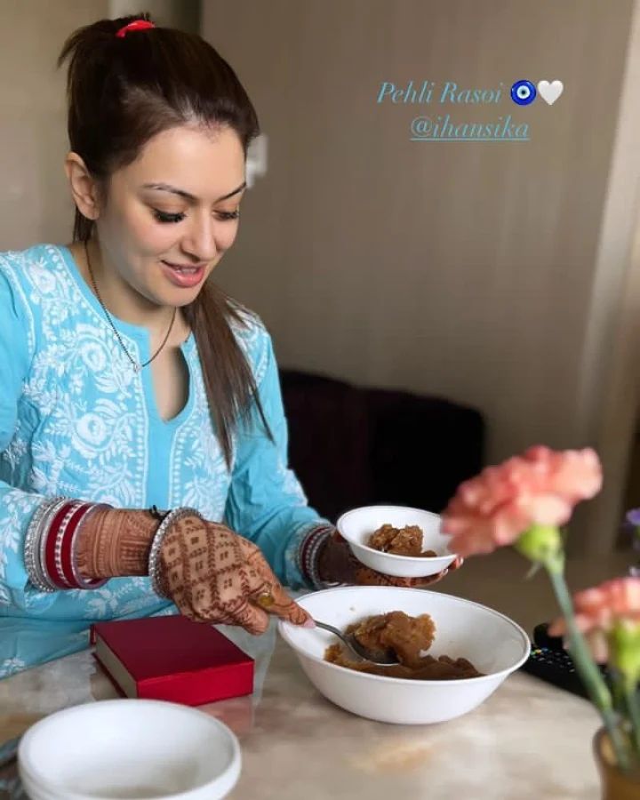 Hansika Motwani Cooked Her Post wedding Pehli Rasoi