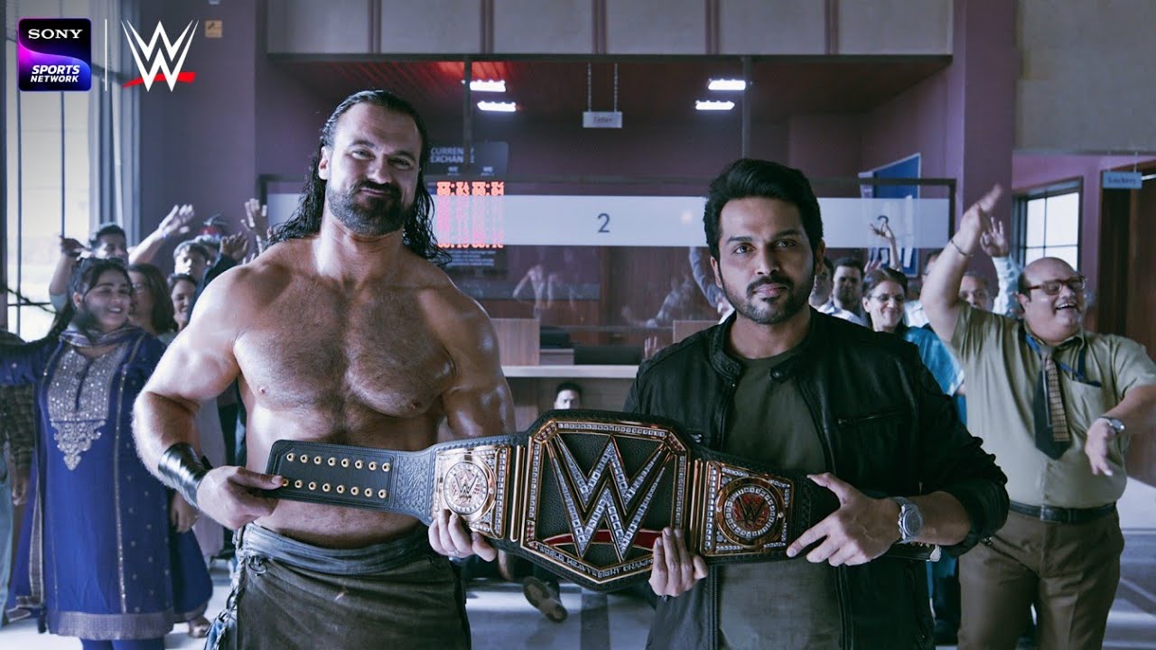 WWE Drew McIntyre with Actor Karthi and John Abraham Viral Video