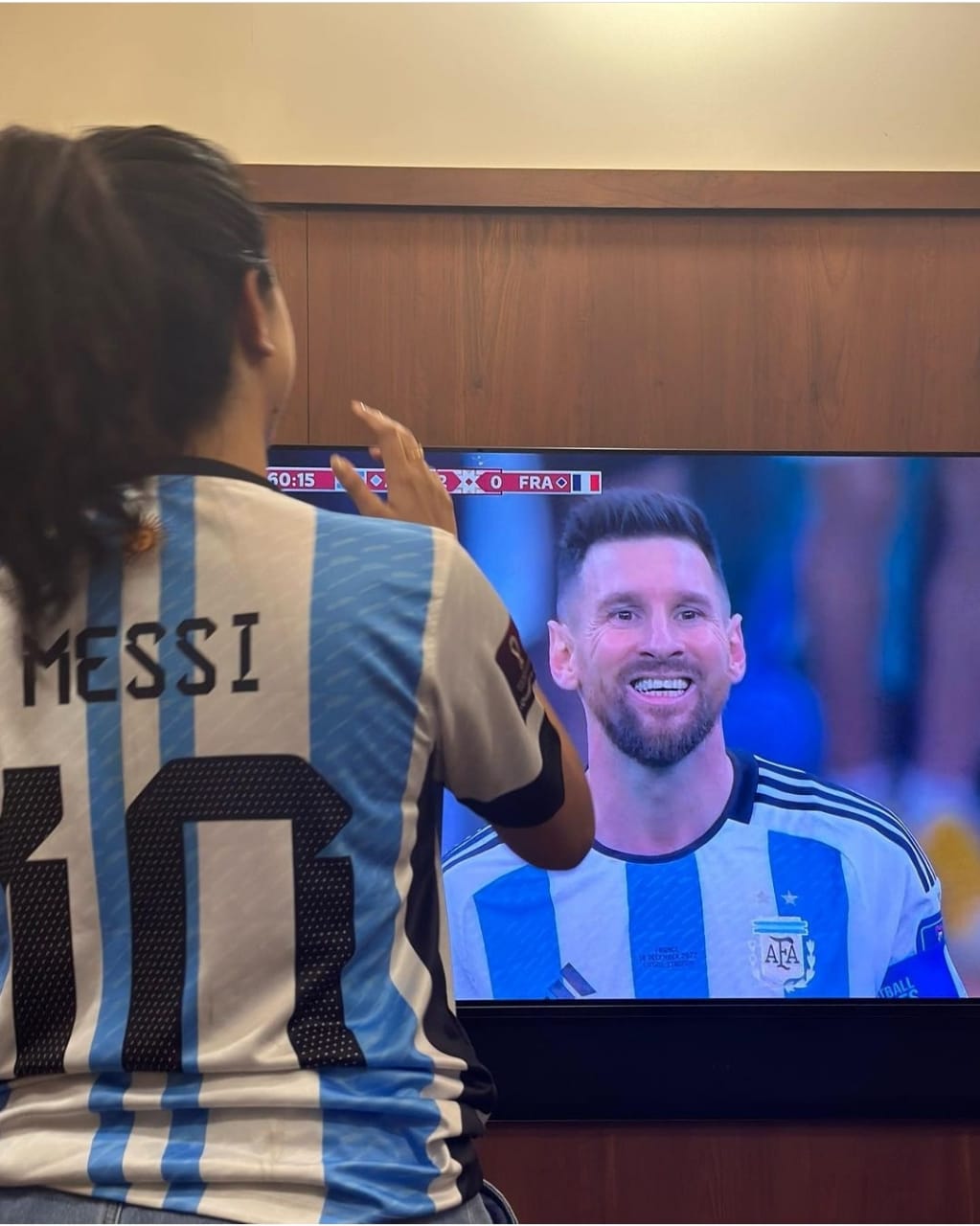 Keerthy Suresh Fan Girl Moment of Lionel Messi Argentina