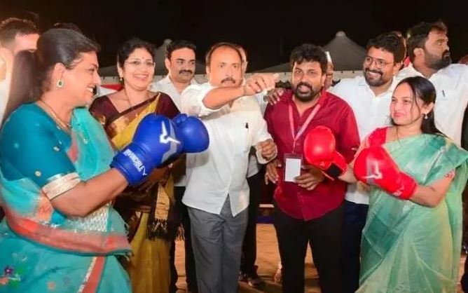 AP Tourism Minister Roja boxing video in event goes viral