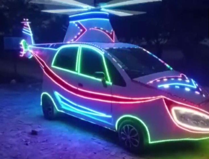 UP Carpenter makes nano car into helicopter people praise