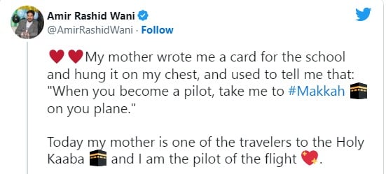 Pilot Fulfills His Mother Dream Takes Her To Mecca On His Plane