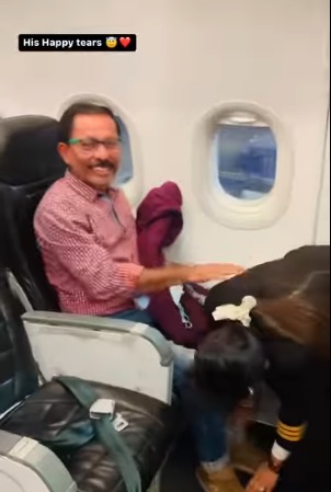 Woman Pilot got blessing from her father before journey video 