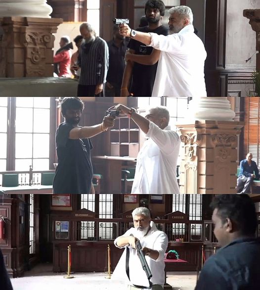 Ajith Kumar AK H Vinoth Thunivu Movie Making BTS Video Released
