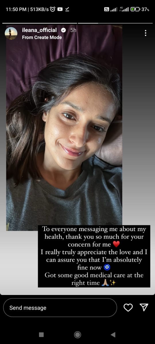 Actress Ileana D Cruz Taking Doctors Treatment viral photos 